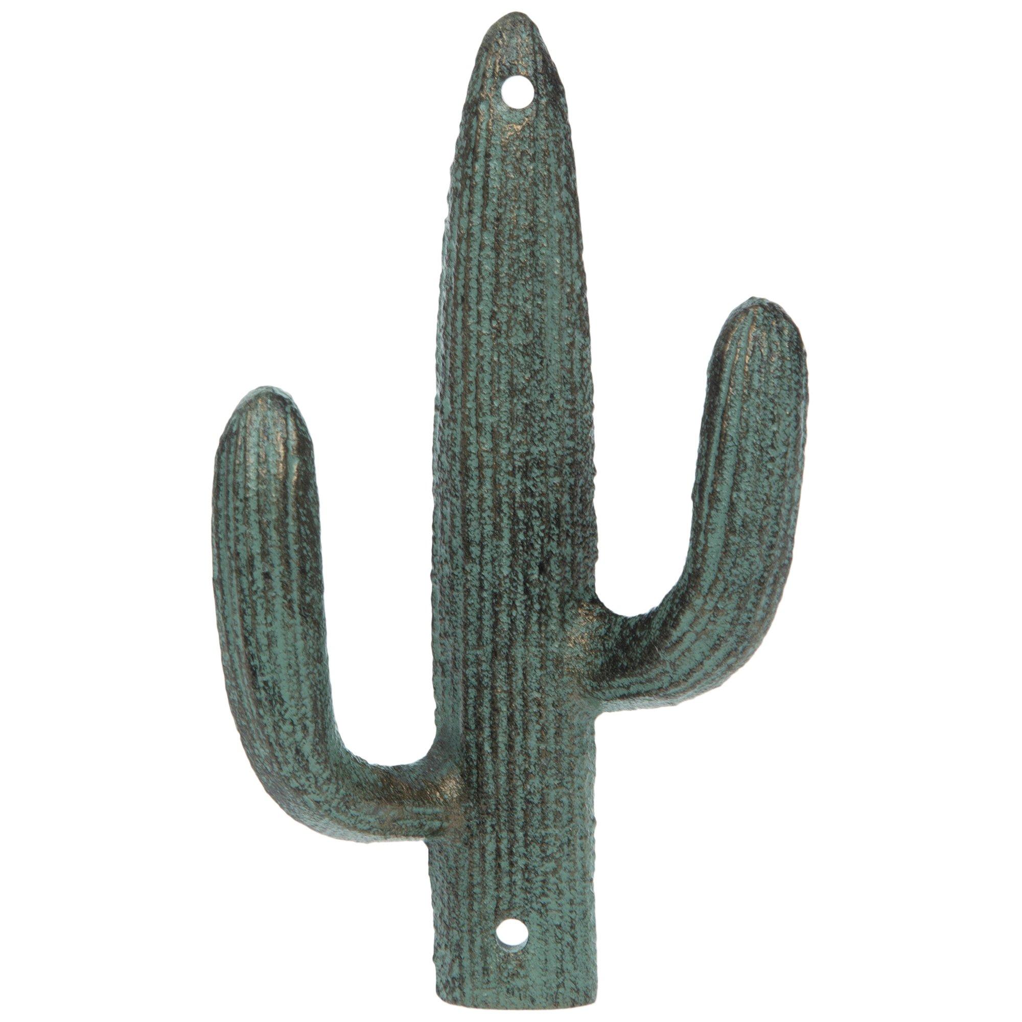 Distressed Green Cactus Metal Wall Hook | Hobby Lobby | 1790443