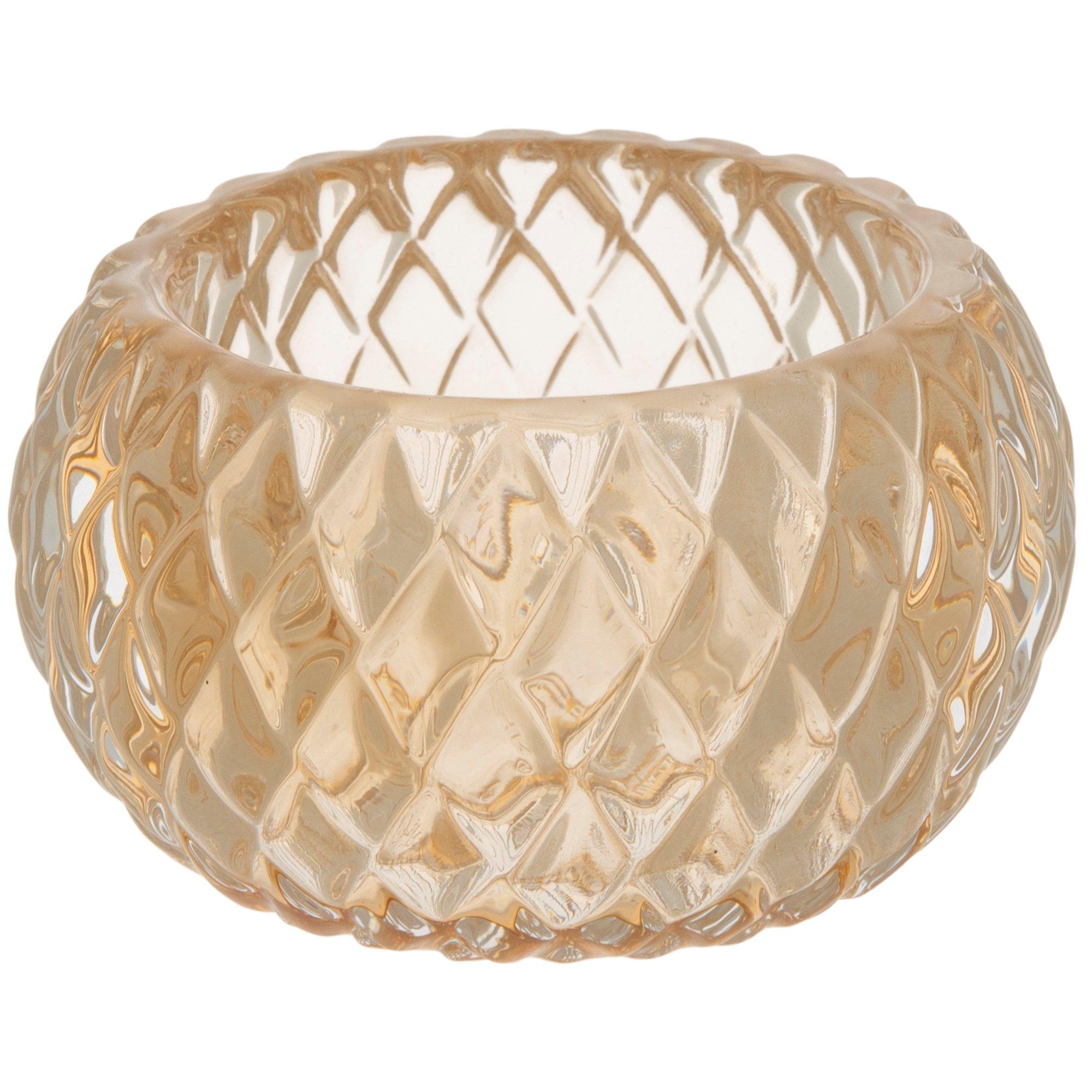 Ribbed Tea Light Candle Holder