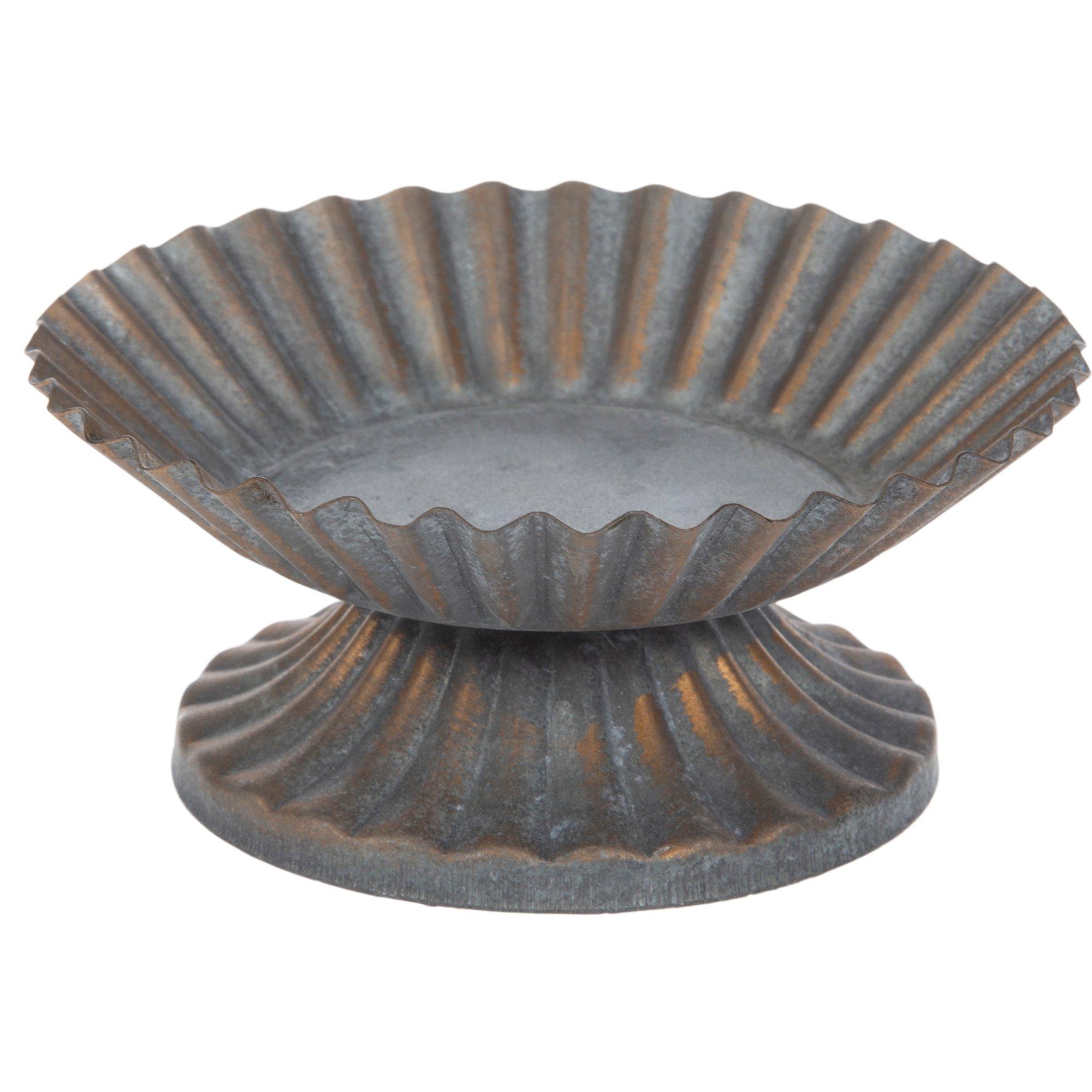 Fluted Galvanized Metal Candle Holder Hobby Lobby 1793702