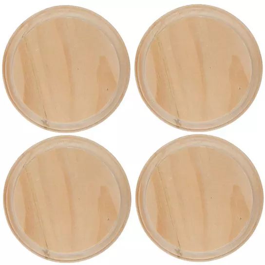 7/8x1/4 (nominal thickness) Wooden Circle Disc Tag Family