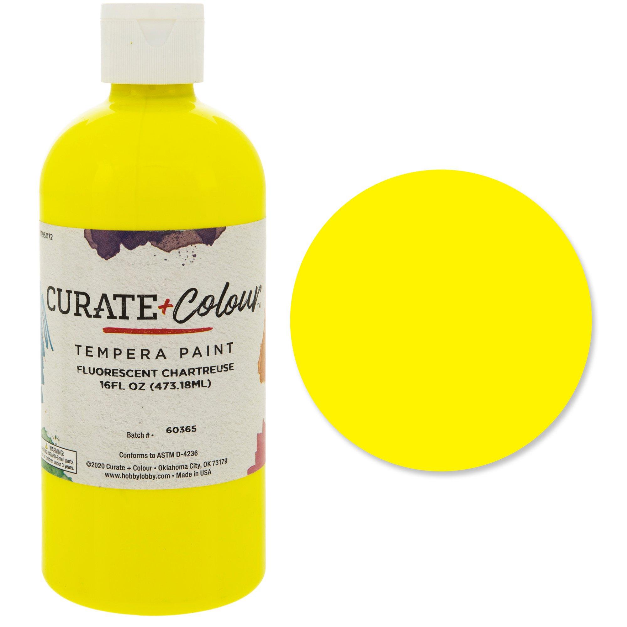 Curate + Colour Fluorescent Tempera Paint Hobby Lobby 1795012