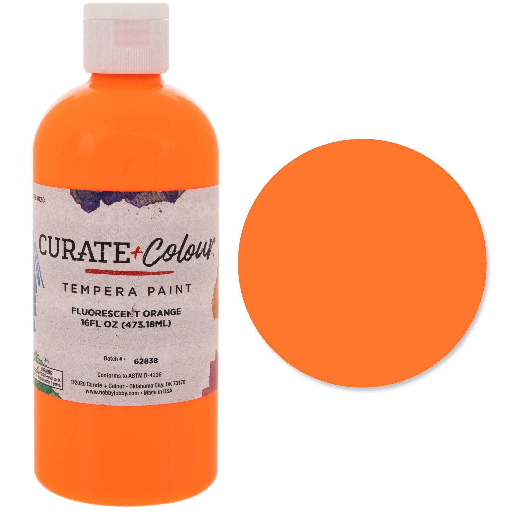 Curate + Colour Fluorescent Tempera Paint Hobby Lobby 1795020