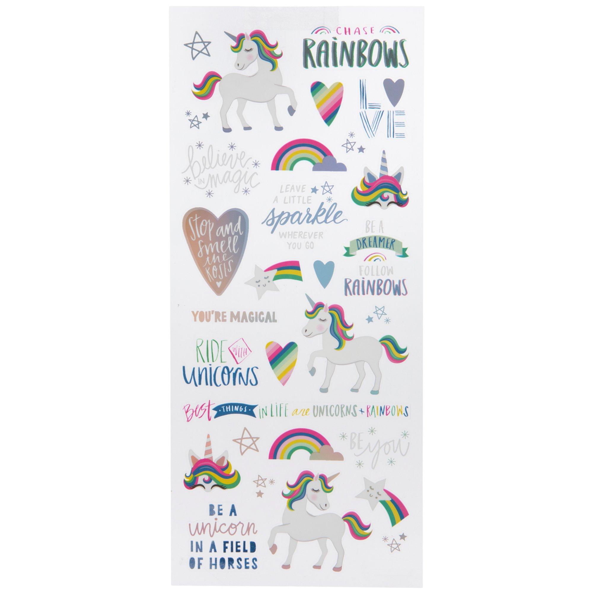 Unicorns & Quotes Foil Stickers | Hobby Lobby | 1798032