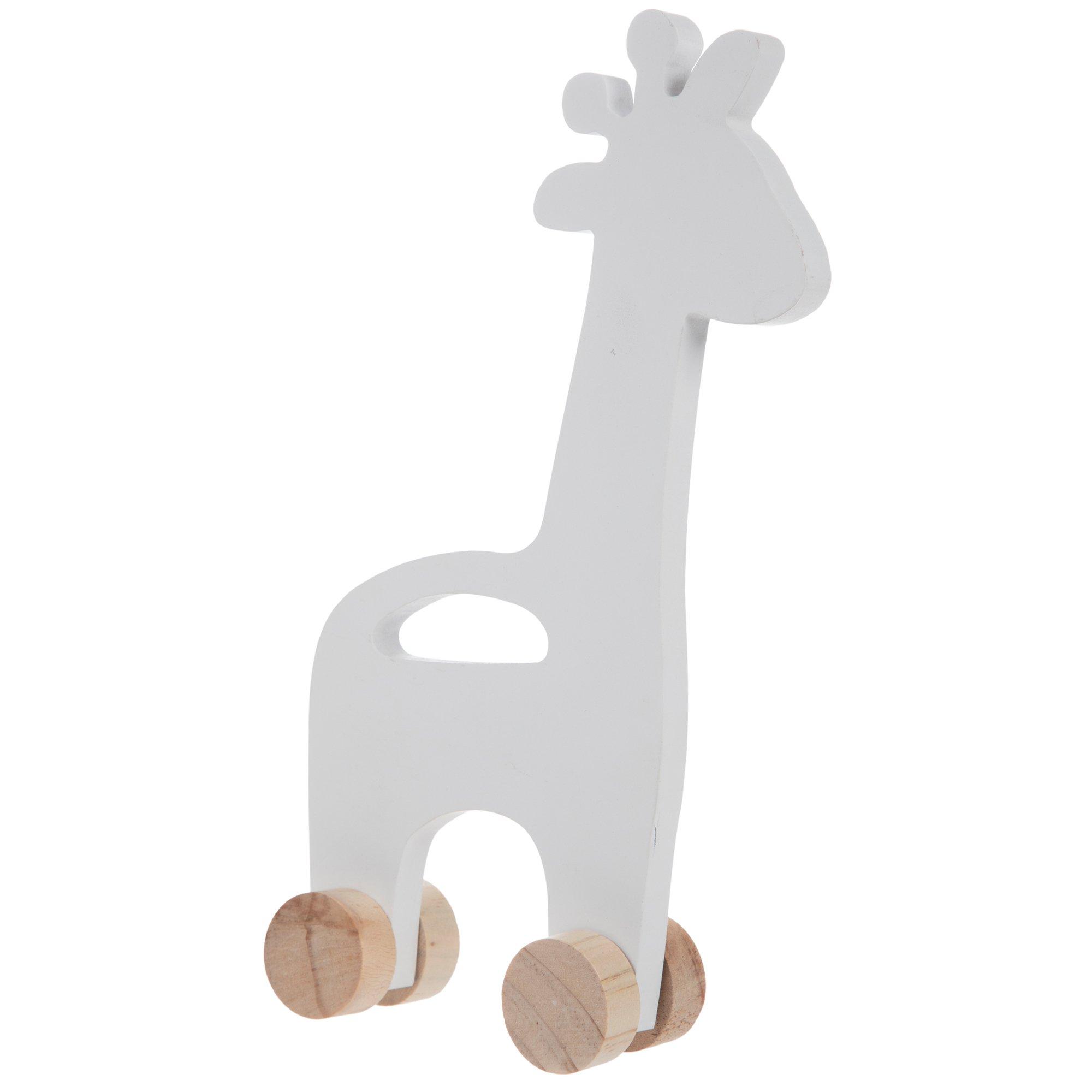 Giraffe Rolling Wood Decor Hobby Lobby 1799642