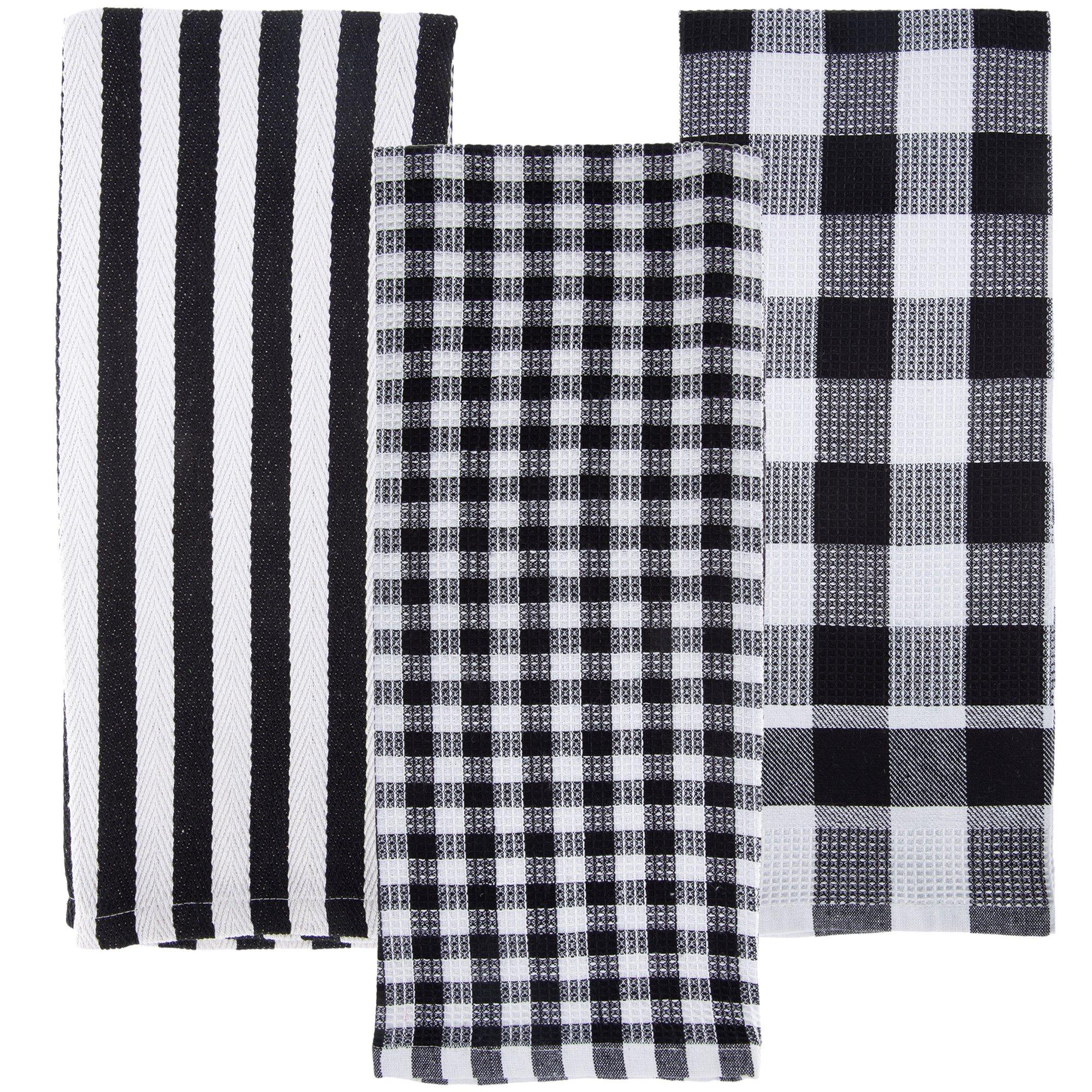 2pcs Kitchen Towels, Black And White Checkered LOVE Valentine's Day Style  Holiday Kitchen Towels, Suitable For Various Festivals, Kitchen Homes Decor
