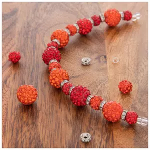 Red Combo Dyed Glass Bead Strands, Hobby Lobby