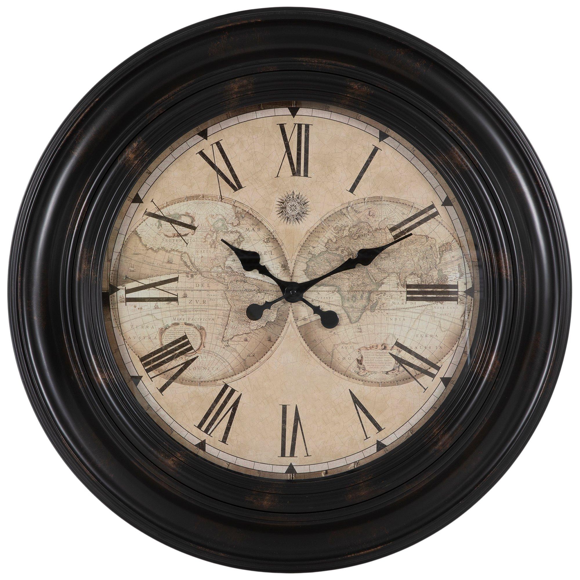 World Map Wall Clock Hobby Lobby 1805498