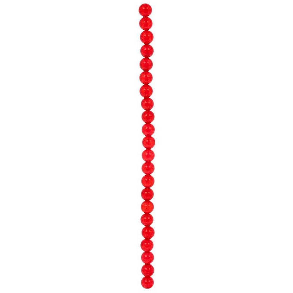 【HYERES LOR】24SS★ H edition BR(W) Ball Red Jade Beads NC Red Jade Bead Strand | Hobby Lobby | 1807155