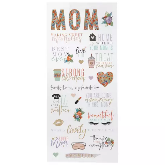 Months Of The Year Foil Stickers, Hobby Lobby