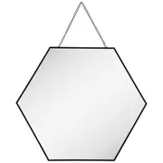 Hexagon Metal Wall Mirror