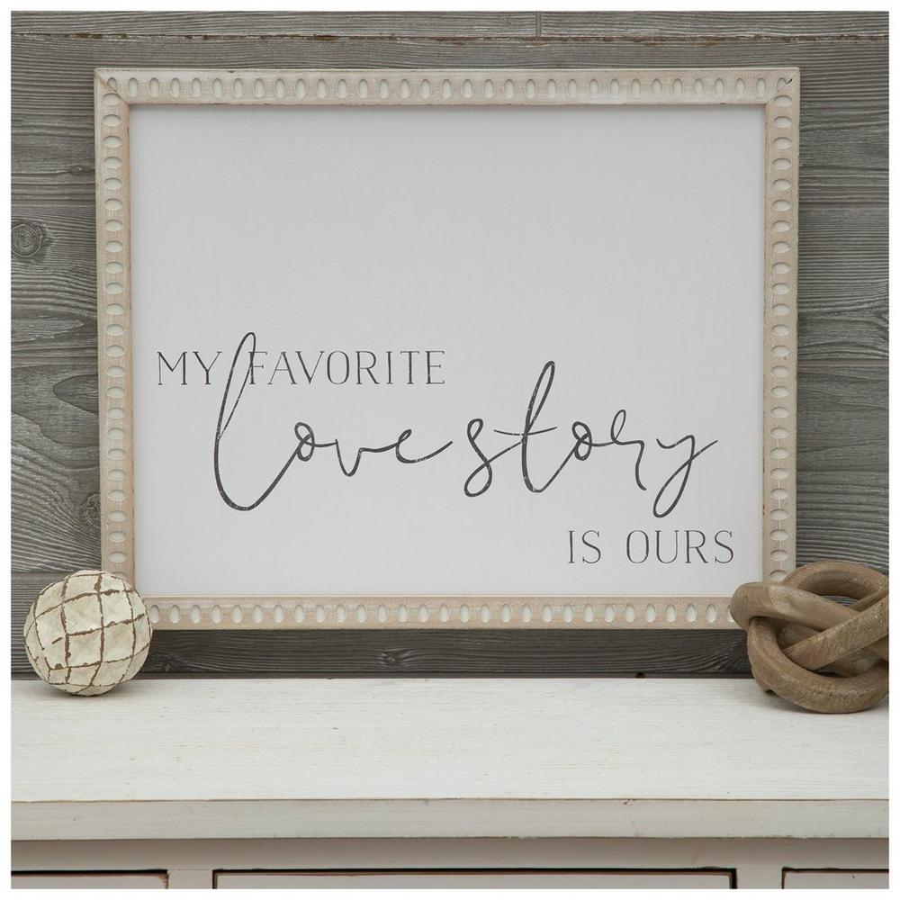 My Favorite Love Story Is Ours Wood Wall Decor