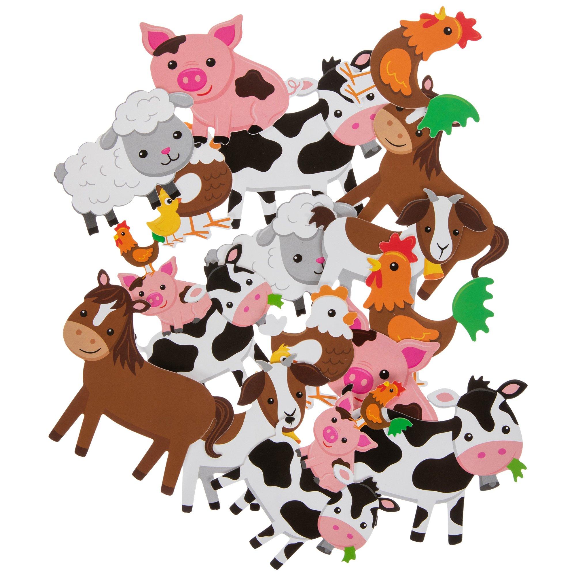 Patchwork Farm Animal Stickers, Hobby Lobby