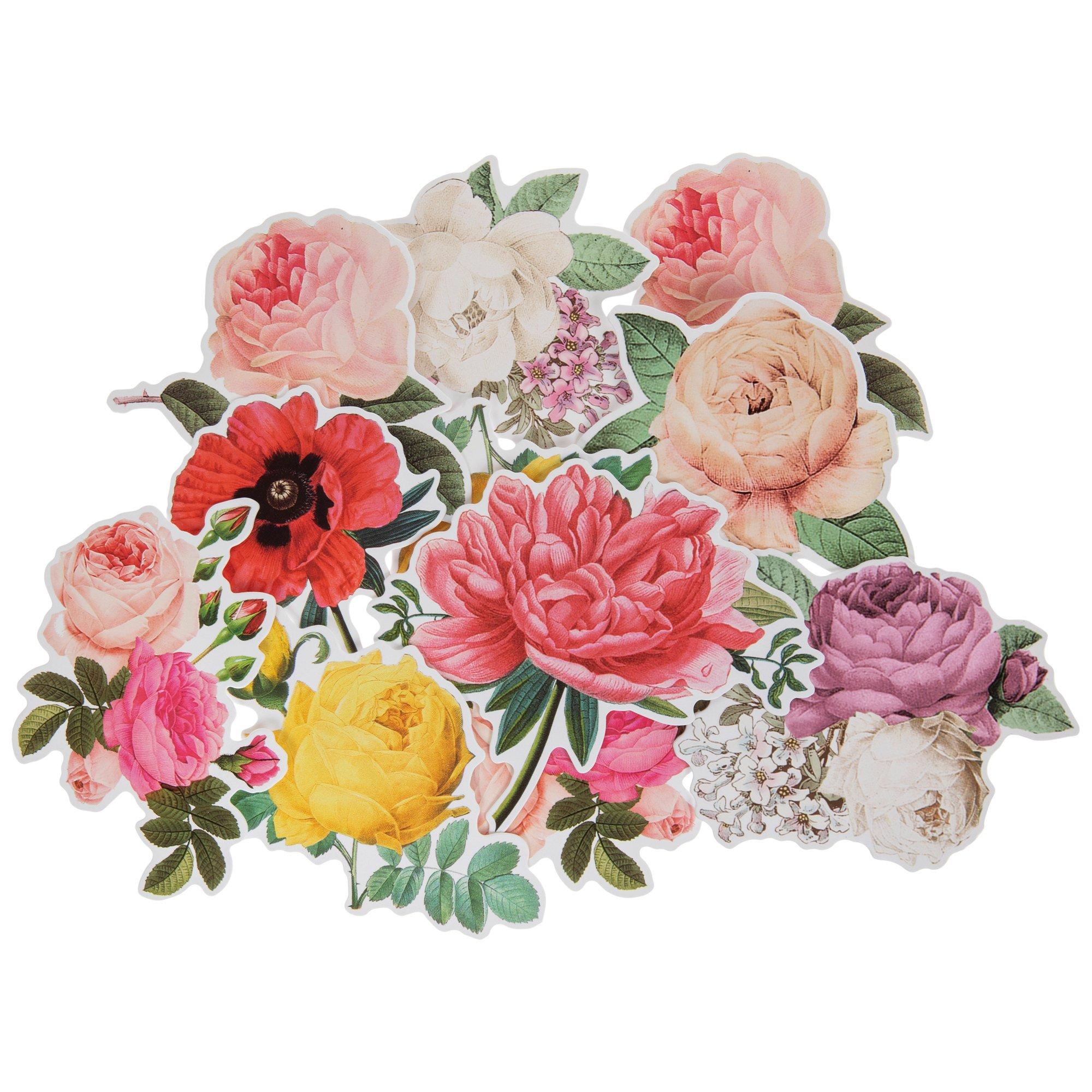 Vintage Victorian Pink Floral Stamps - Felicia @ Paper Made