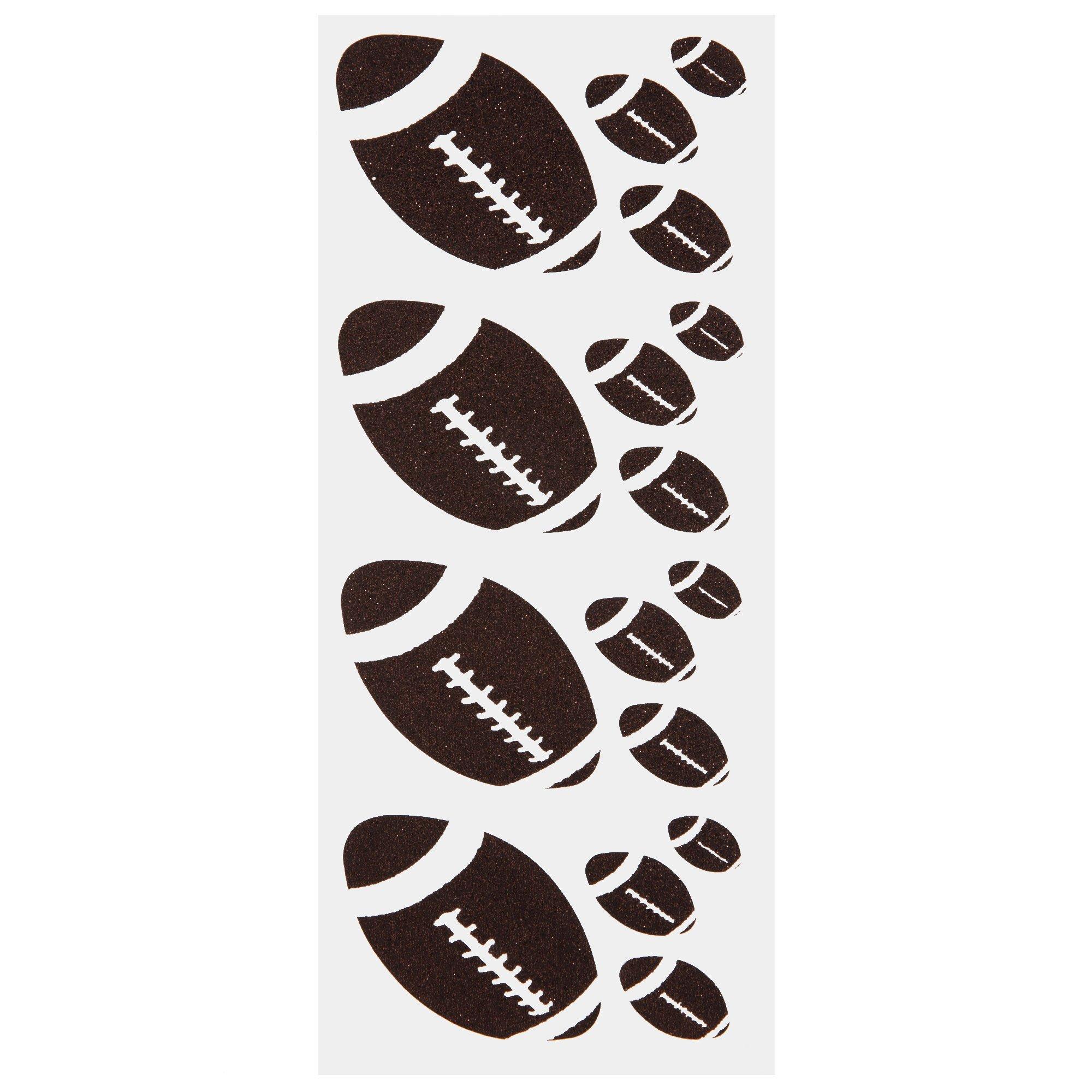 Football Glitter Stickers Hobby Lobby 181578