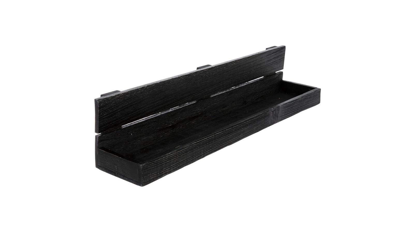 Black Plank Wood Wall Shelf | Hobby Lobby | 1816024