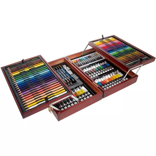 ARTISTIK Mixed Media Art Set - Complete Easel Painting Kit with