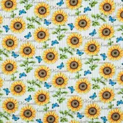 Sunflower Striped Duck Cloth Fabric