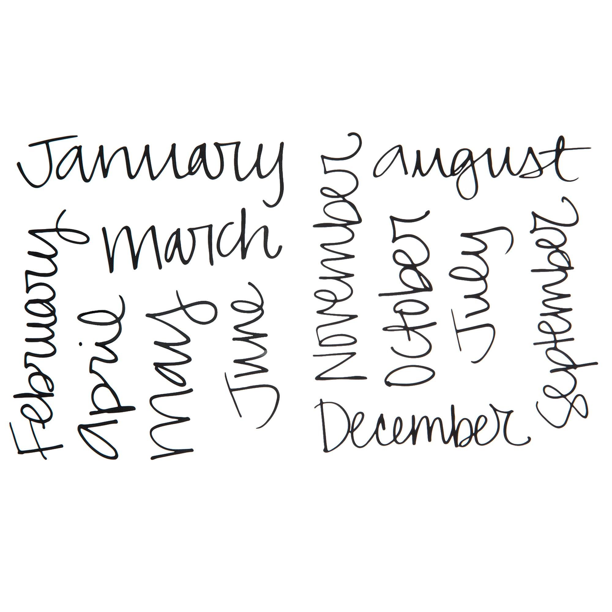Cursive Month Stickers Hobby Lobby 1821230