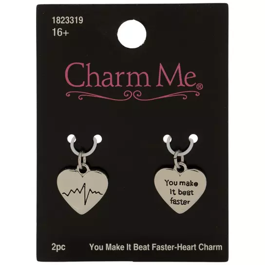 You Make It Beat Faster Heart Charms, Hobby Lobby