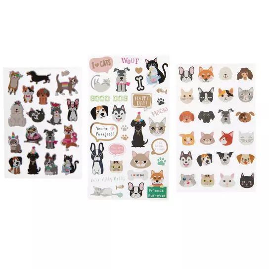 CLEARANCE Puffy Animal Stickers / My Little Friends Embossed Deco