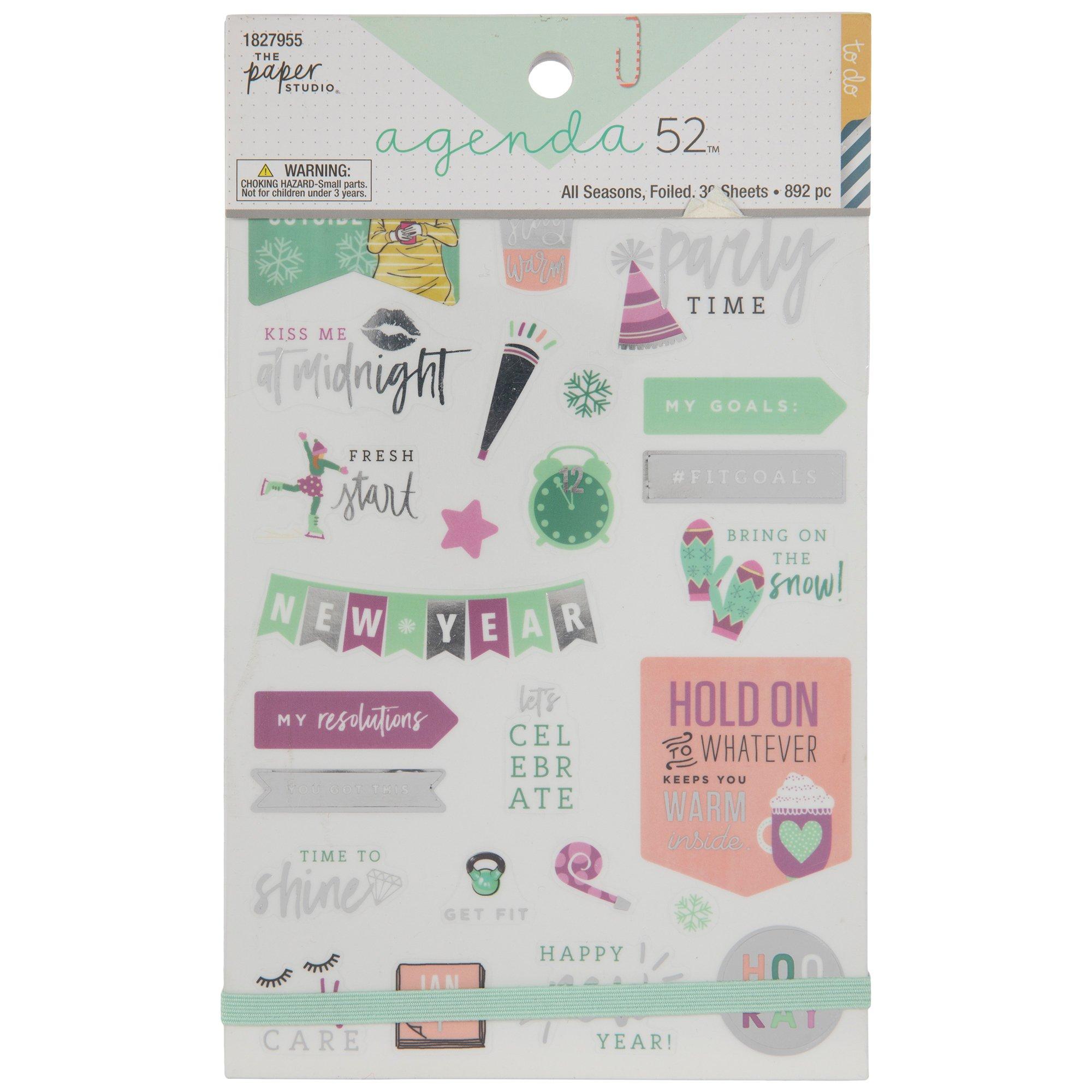 Numbers Foil Stickers, Hobby Lobby, 327098