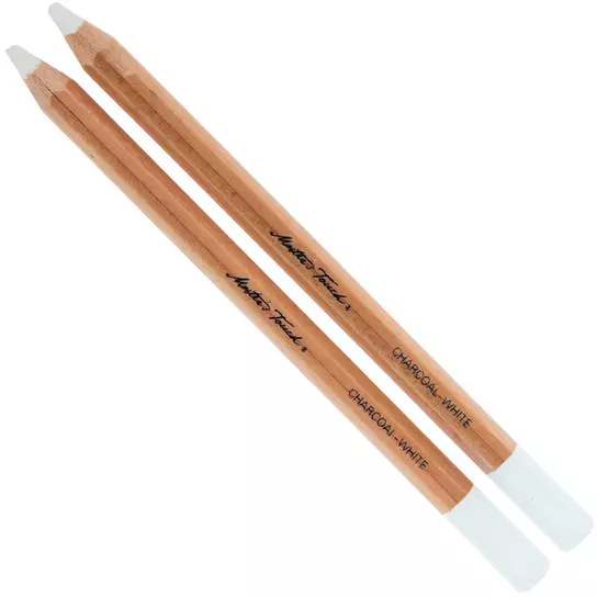 2 White Charcoal Pencils Sketch Kit, Sketching Pencils Set