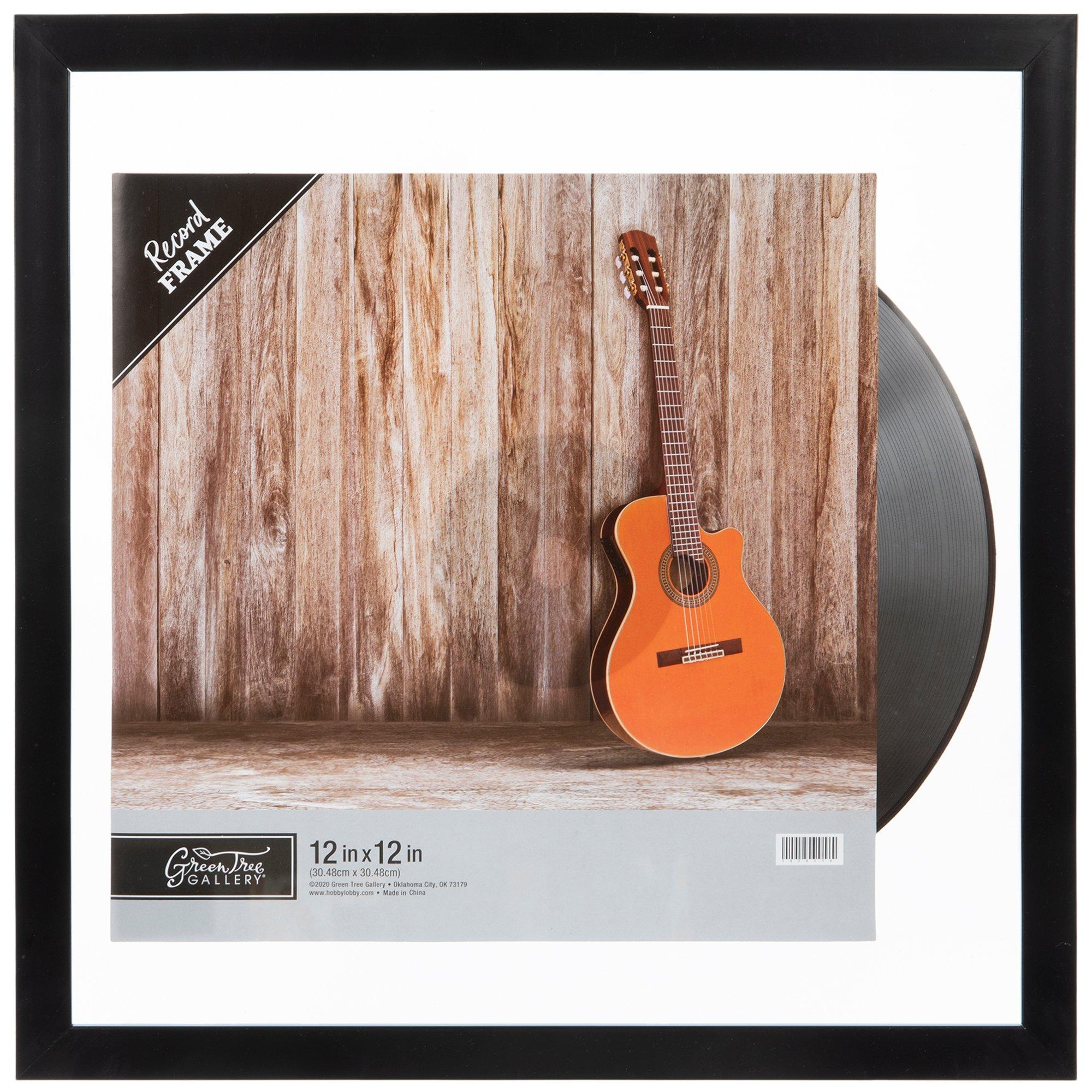 Black Record Float Wall Frame 12" x 12" Hobby Lobby 1828516