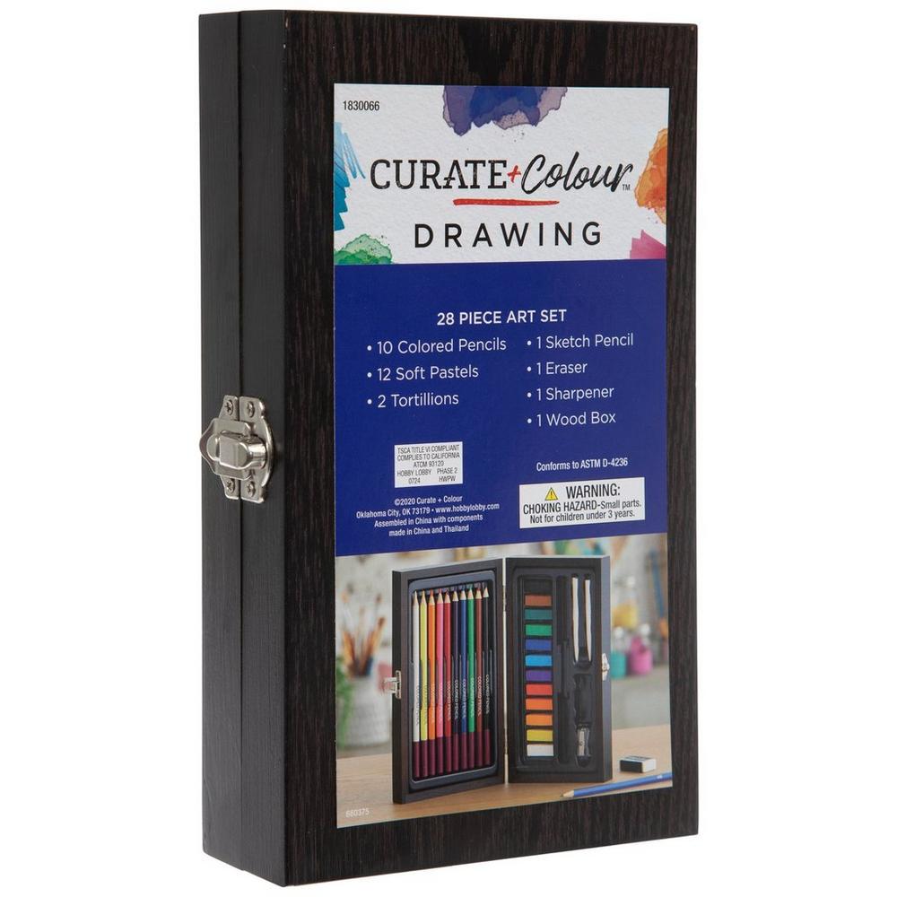 Curate + Colour Drawing Set - 28 Piece Set | Hobby Lobby | 1830066