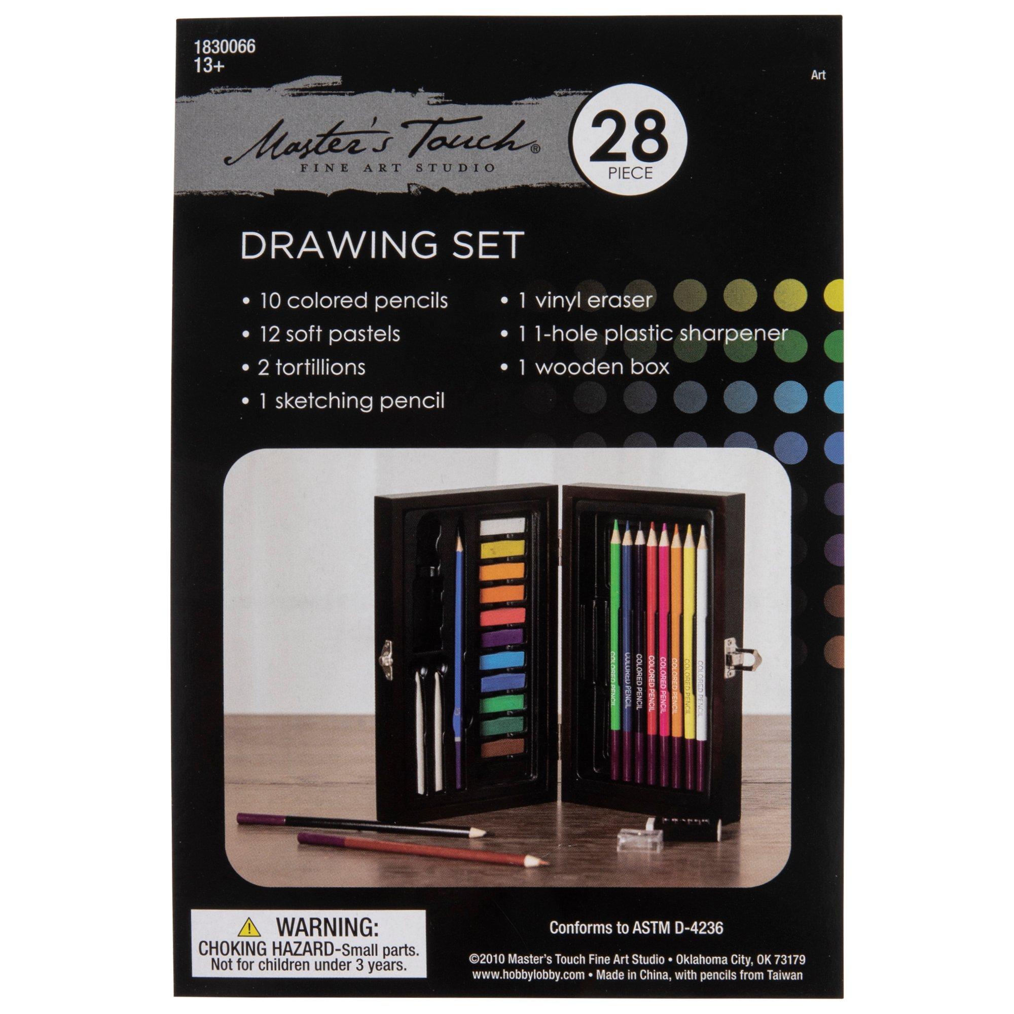 Drawing Set - 28 Pieces, Hobby Lobby
