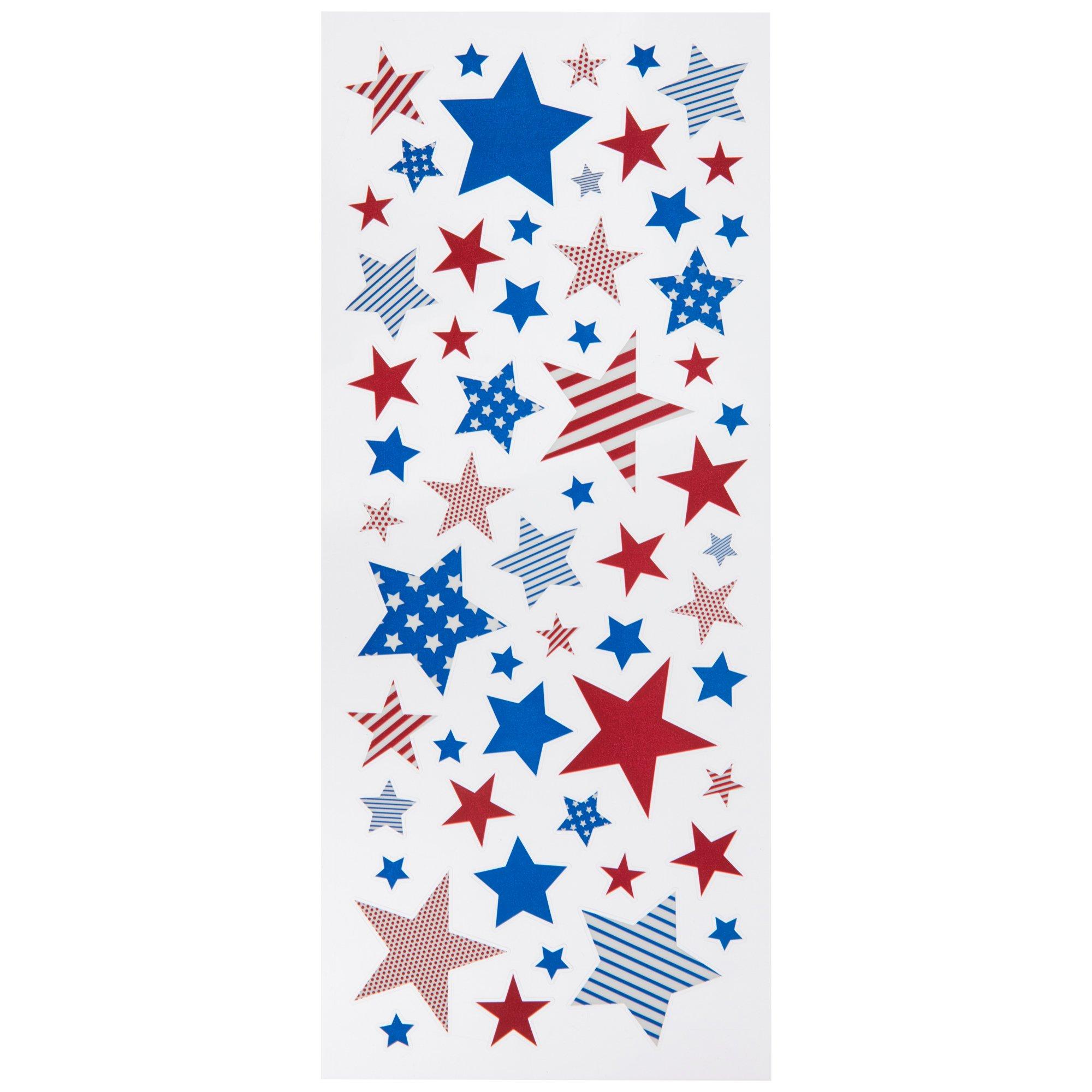 Gold Stars Foil Stickers  Bundle of 5 