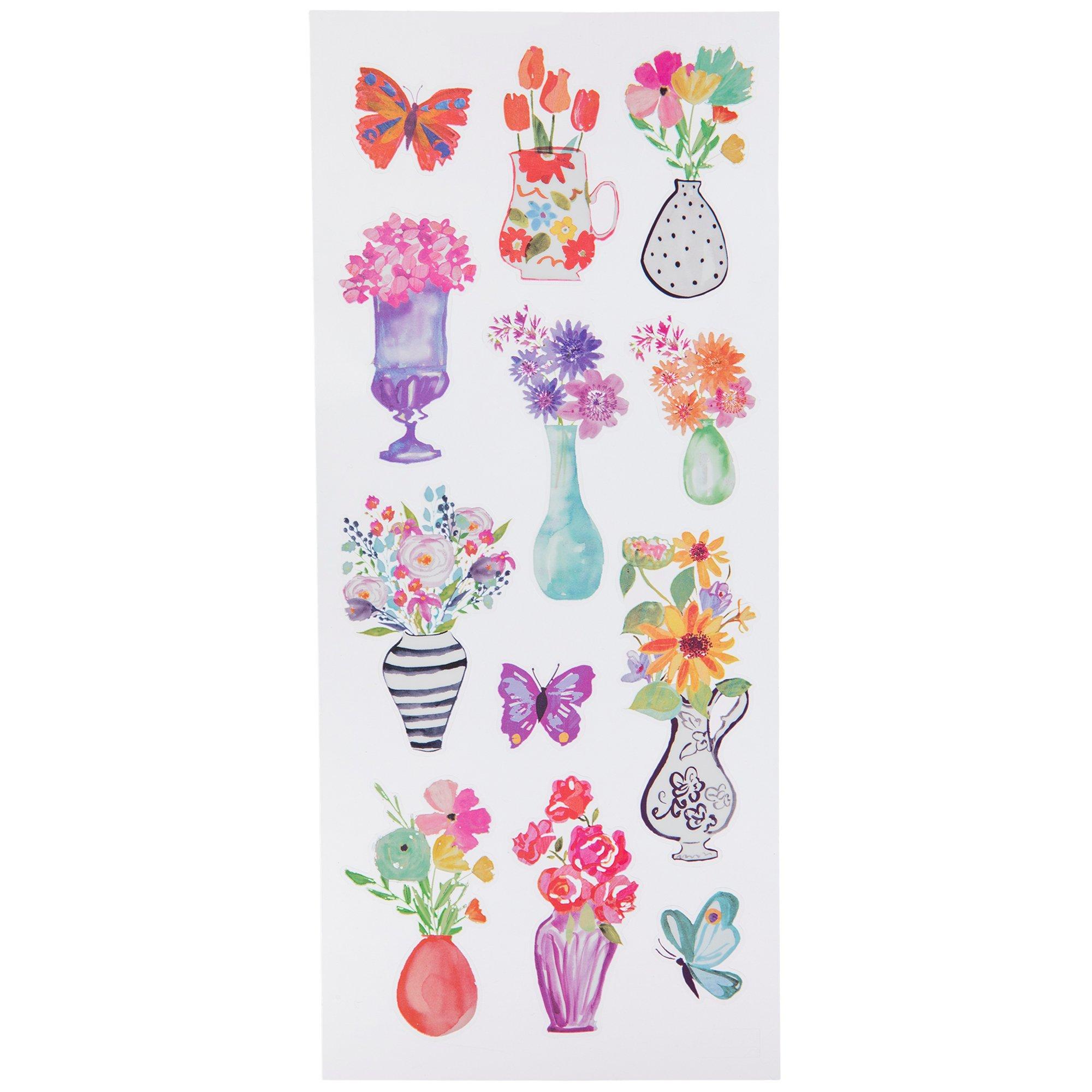 Floral Vases Watercolor Stickers Hobby Lobby 1834084