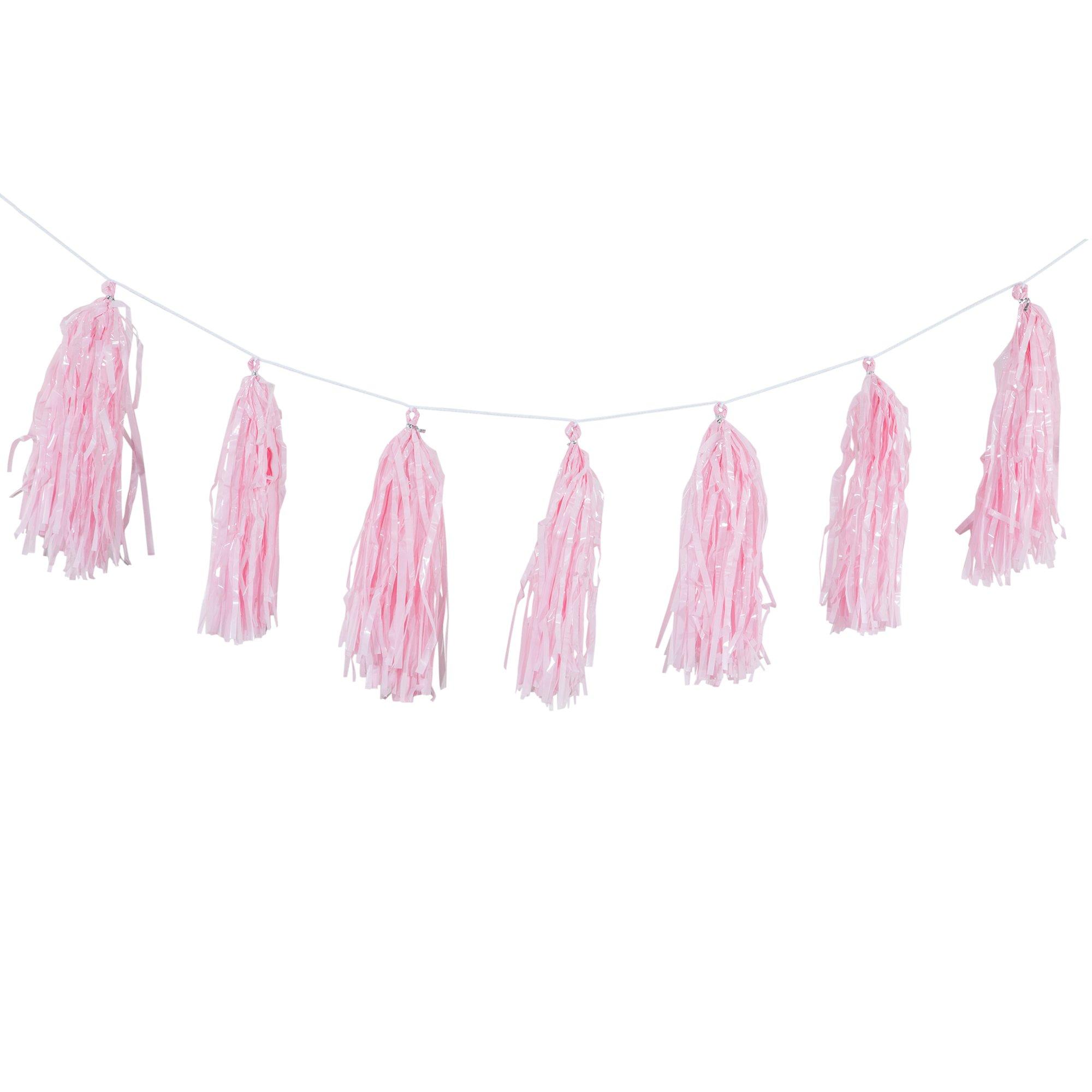 Light Pink Wood Bead Garland with Tassels – Ivy & Sage Market