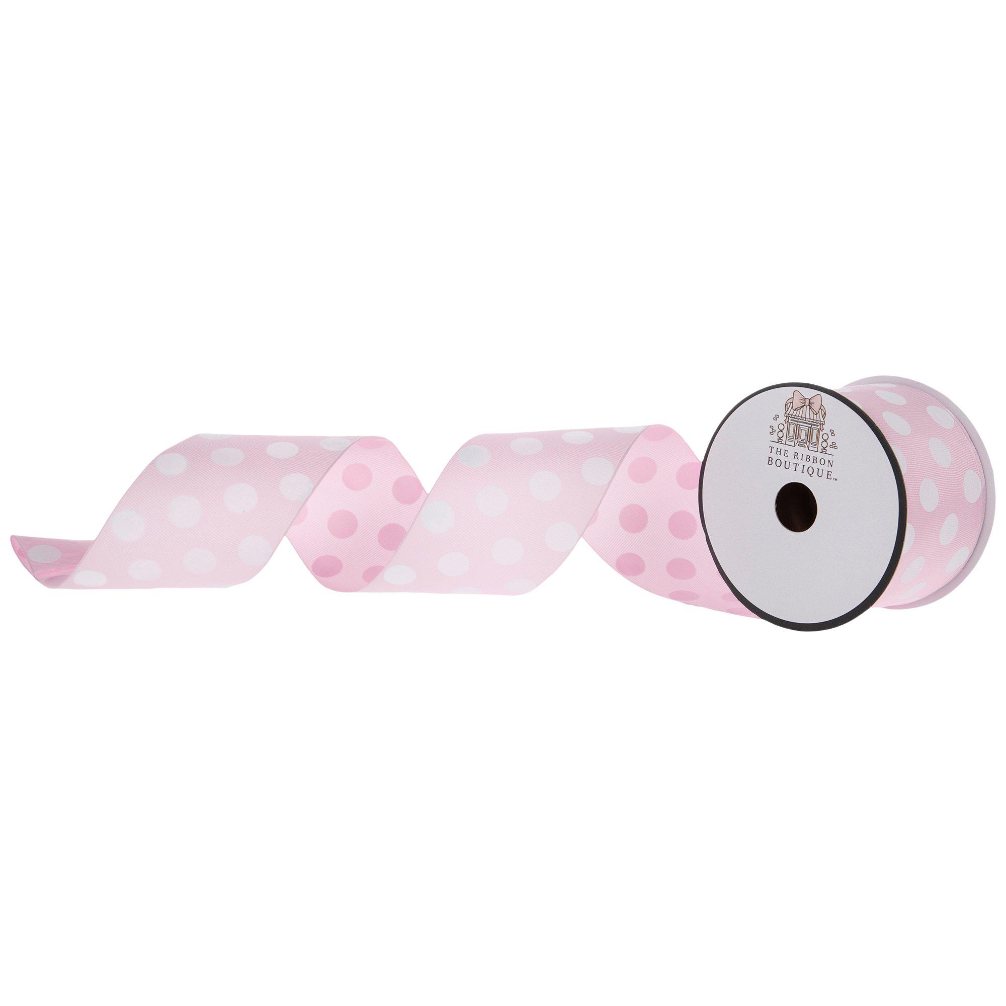 Pom Pom Edge Wired - Pink and White - Ribbon - 1 1/2 inch - 1 Yard – Sugar  Pink Boutique