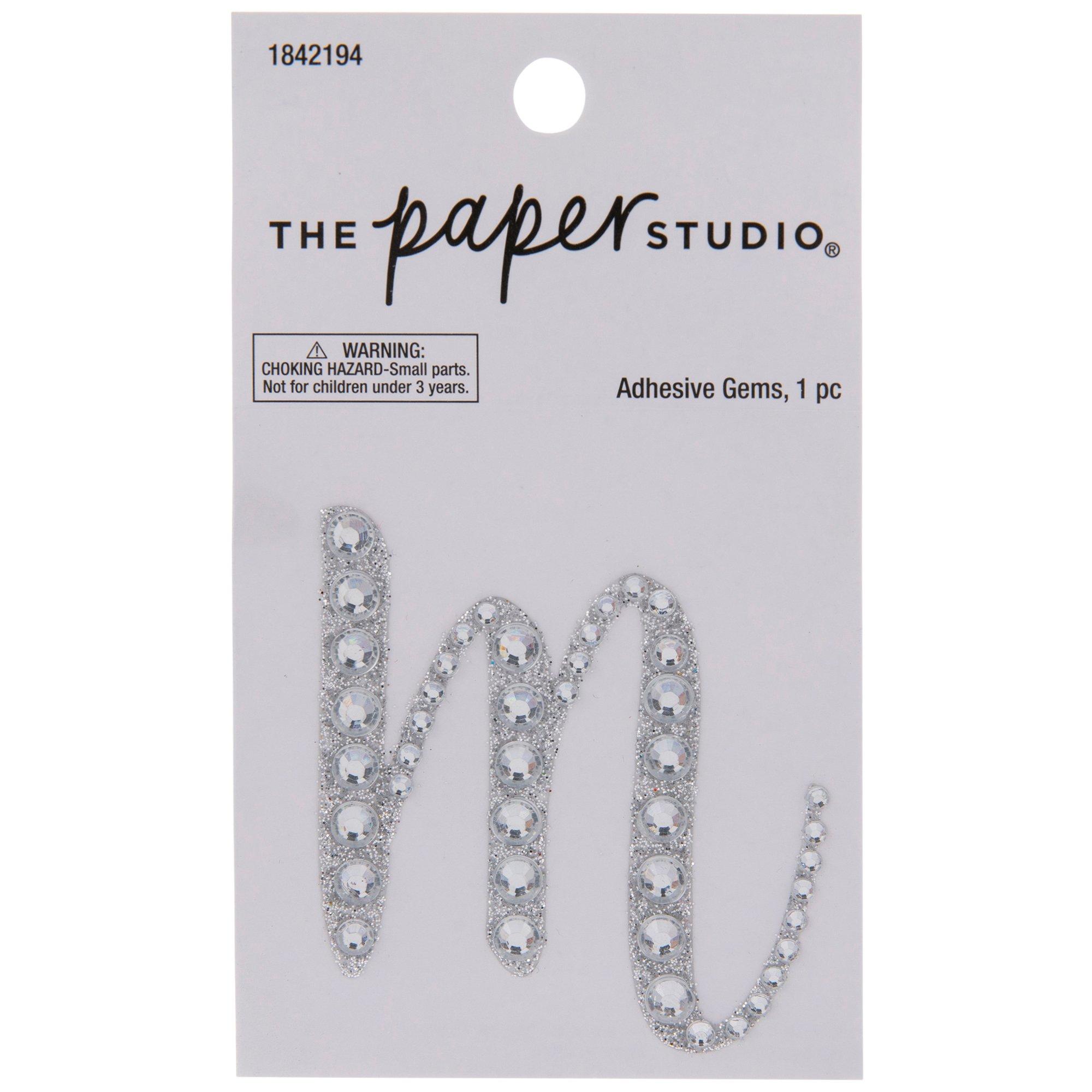 Silver Letter Glitter & Rhinestones Sticker Hobby Lobby 1842194