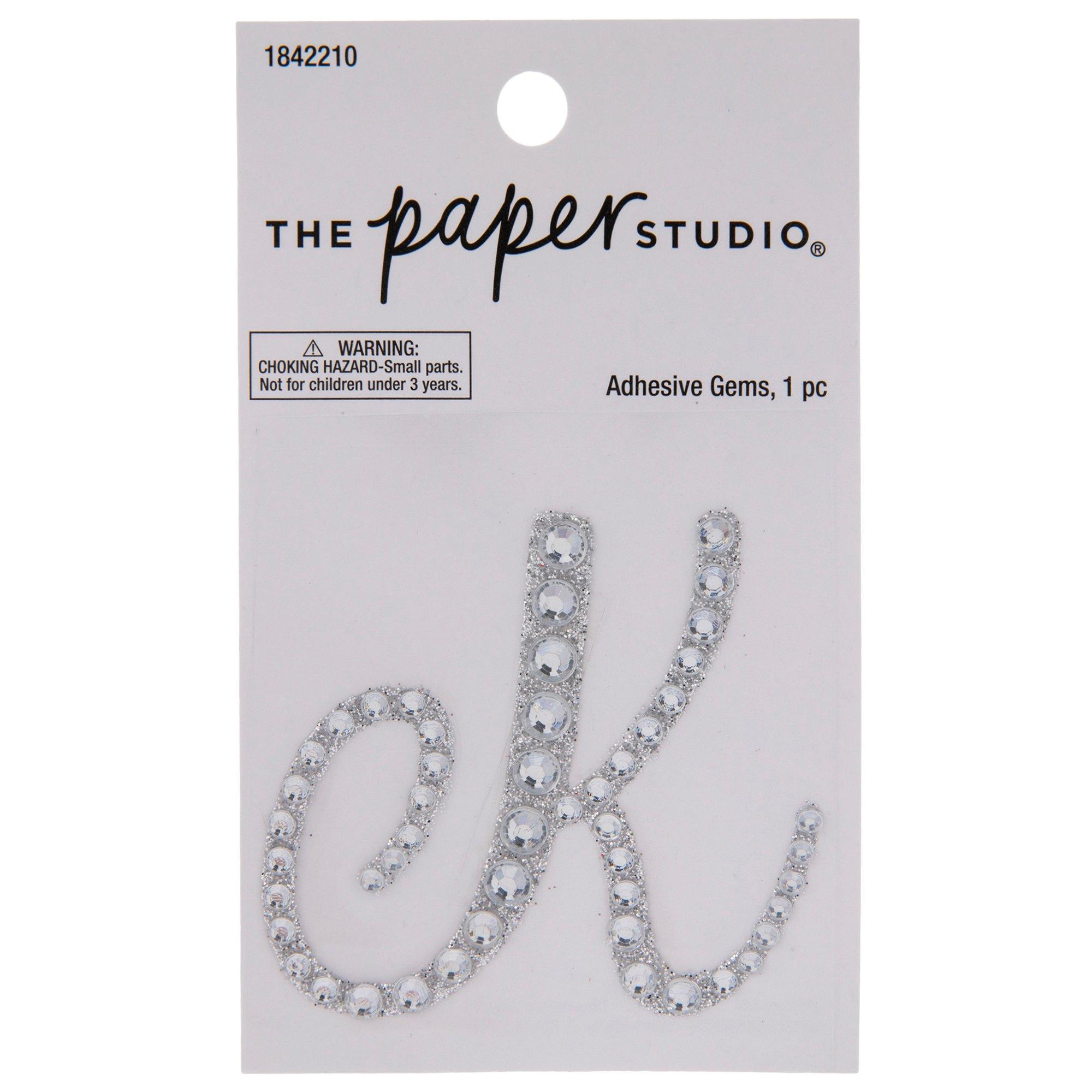 Silver Letter Glitter & Rhinestones Sticker Hobby Lobby 1842210