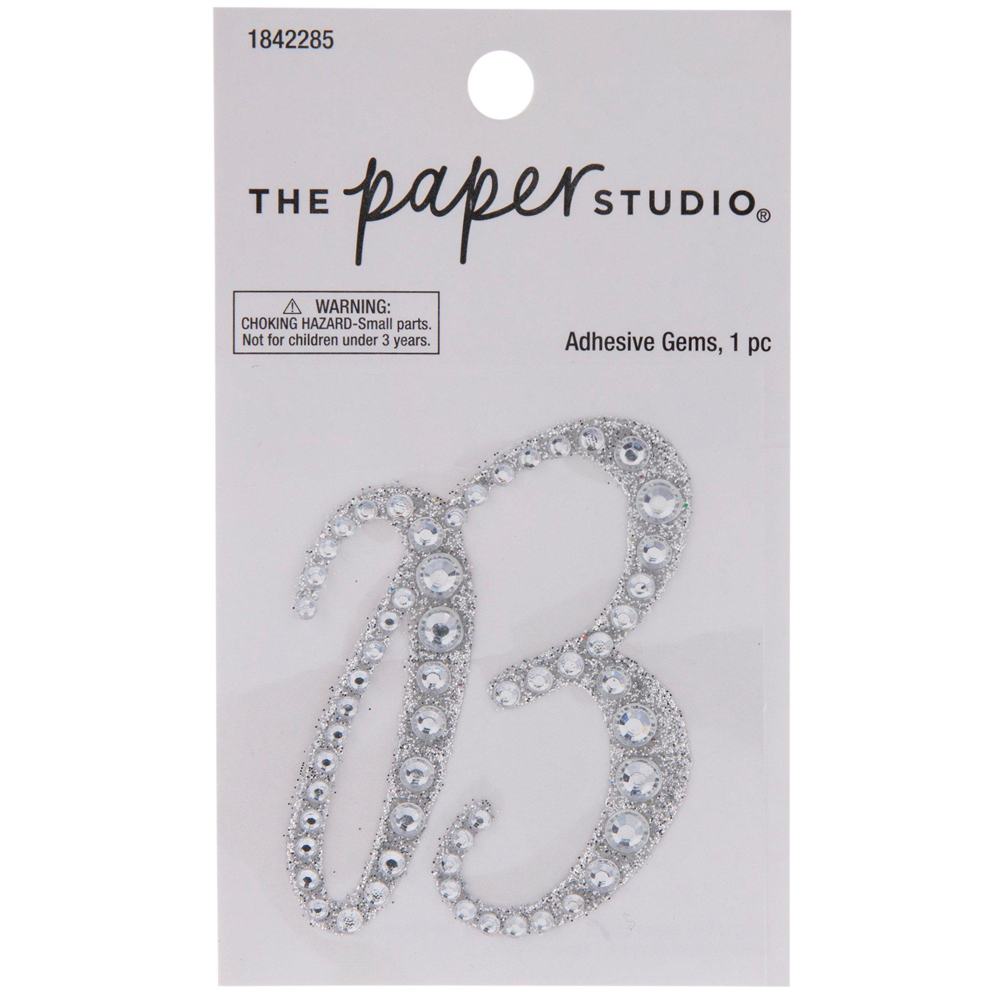 Silver Letter Glitter & Rhinestones Sticker Hobby Lobby 1842285
