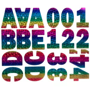 Foil Script Alphabet Stickers, Hobby Lobby, 2015139