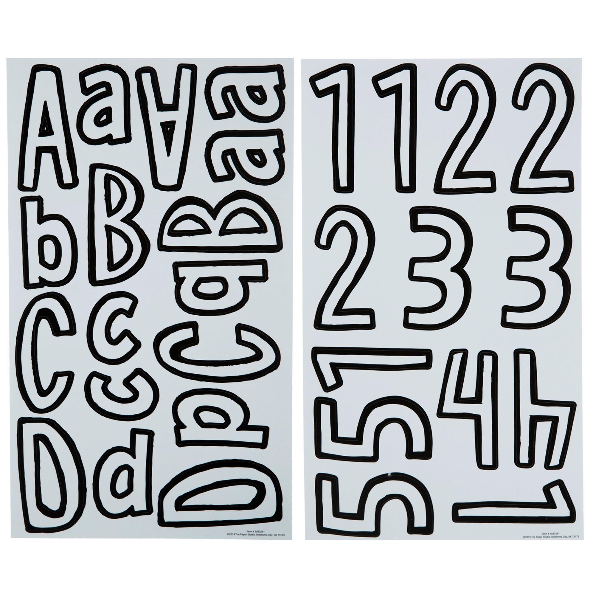 Outlined Alphabet Stickers Hobby Lobby 1843291