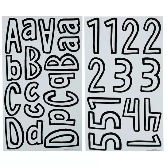 Glitter Alphabet & Number Stickers, Hobby Lobby