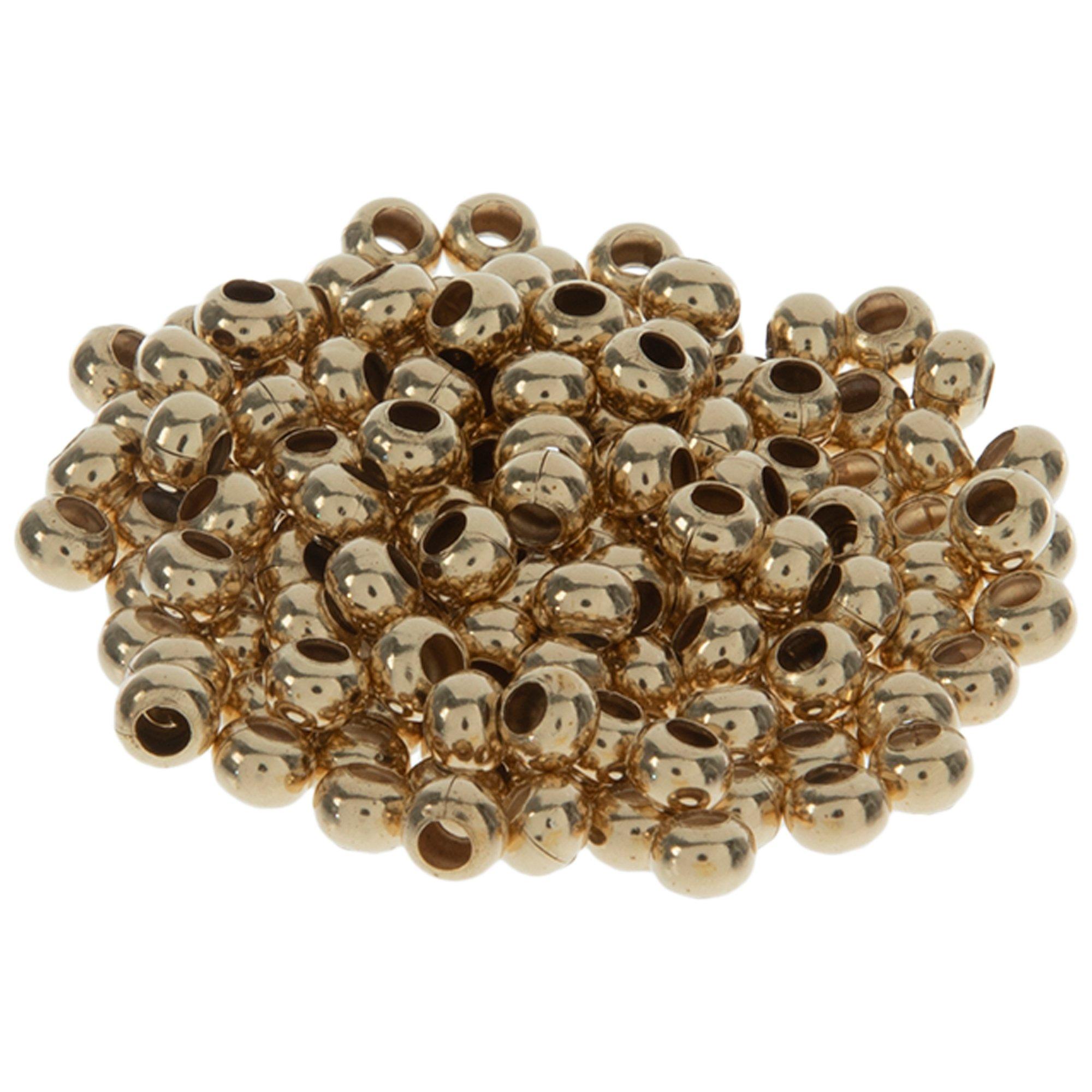 Genuine Metal Seed Beads 6/0 Gold Tone Gilding Metal 33 Grams