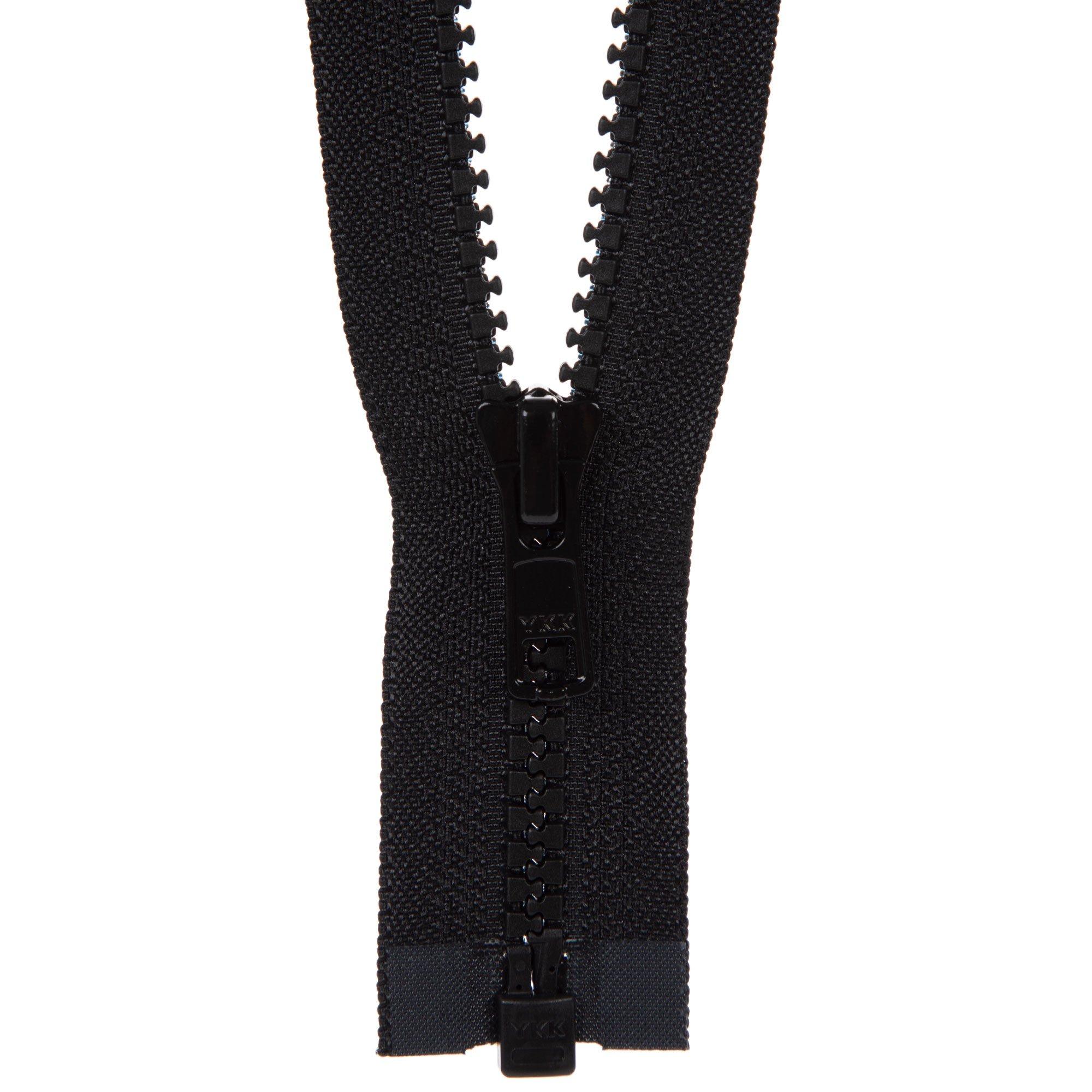 1Pc 60-500cm 8# Black Resin Zipper Open-End Zippers for Sewing