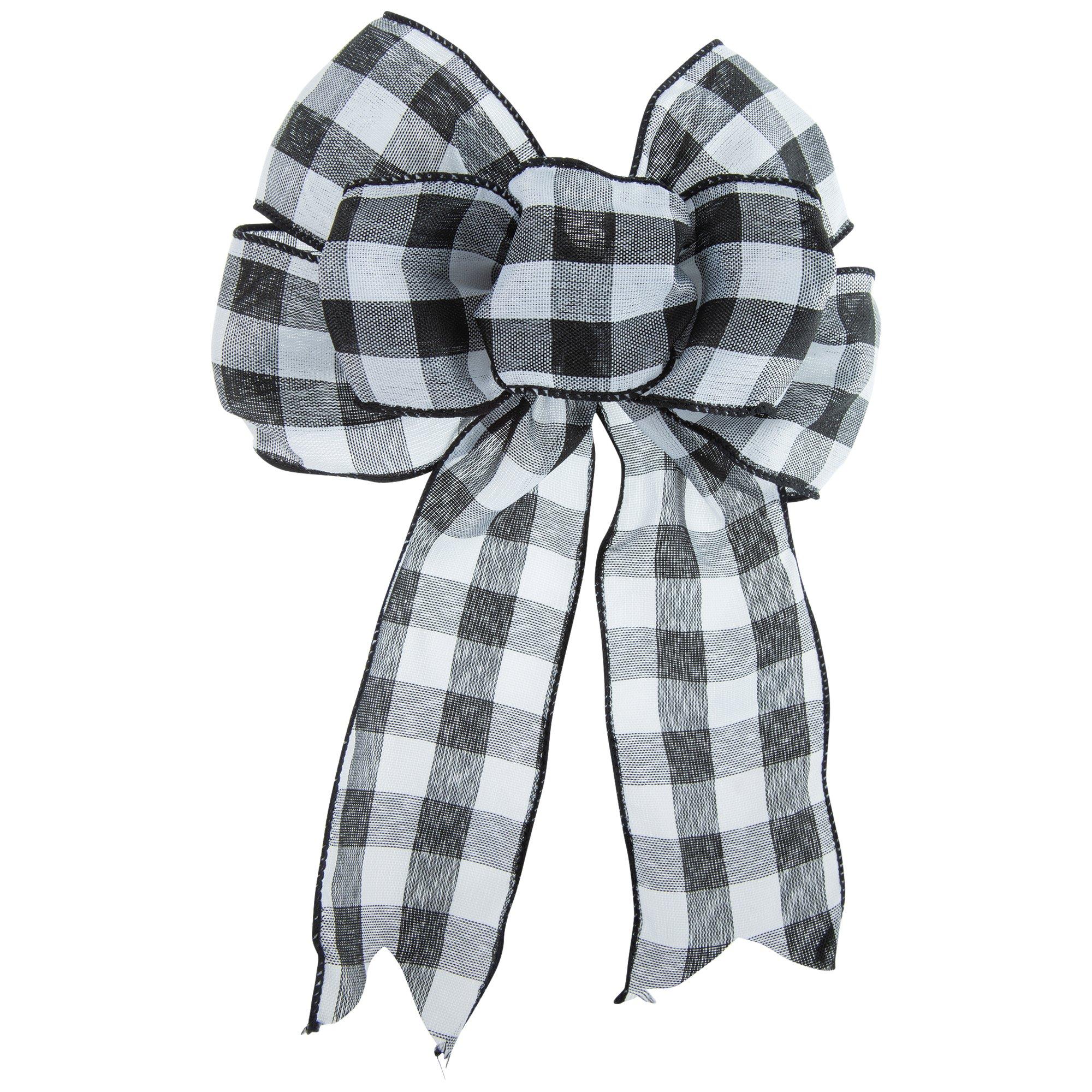 Black & White Buffalo Check Gift Bow Hobby Lobby 1847425