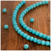 Turquoise Glass Bead Strands