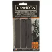 General's Compressed Charcoal - 4B, Pkg of 12