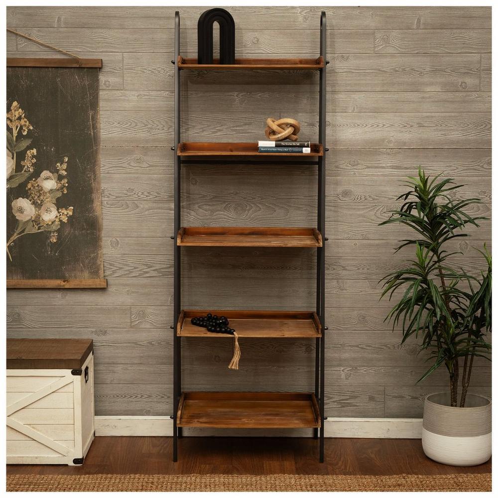 Industrial 5 Tier Ladder Shelf