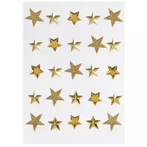 Ouligay 200Pcs Star Foam Stickers Glitter Star Stickers Self Adhesive  Glitter Foam Sticker for Crafts Scrapbooks Greeting Cards Gold Silver