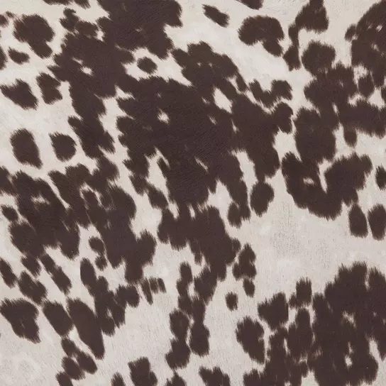 2.5 Cow Print Cotton Ribbon: Cream & Brown (10 Yards)