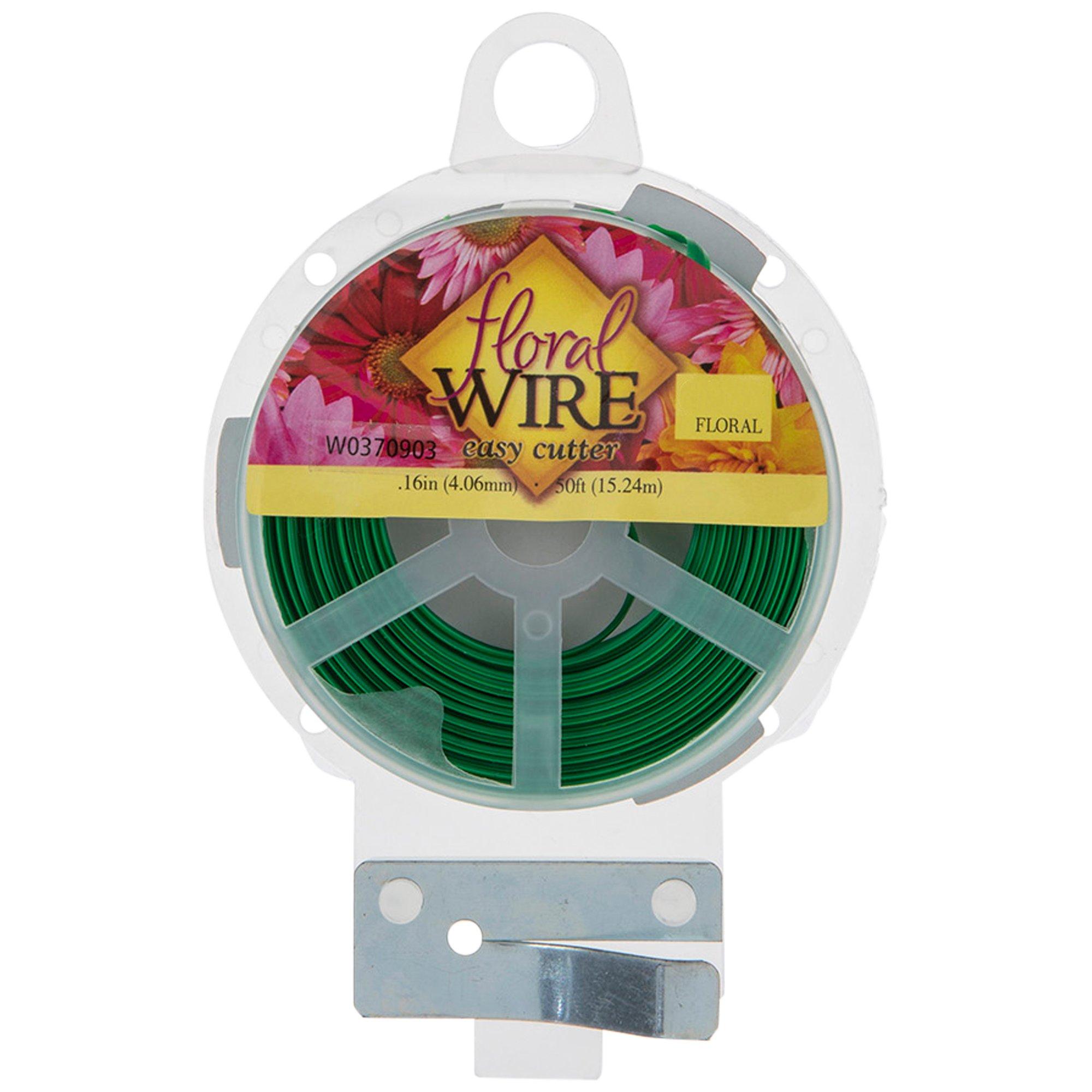 Green Easy Cut Flat Floral Wire, Hobby Lobby