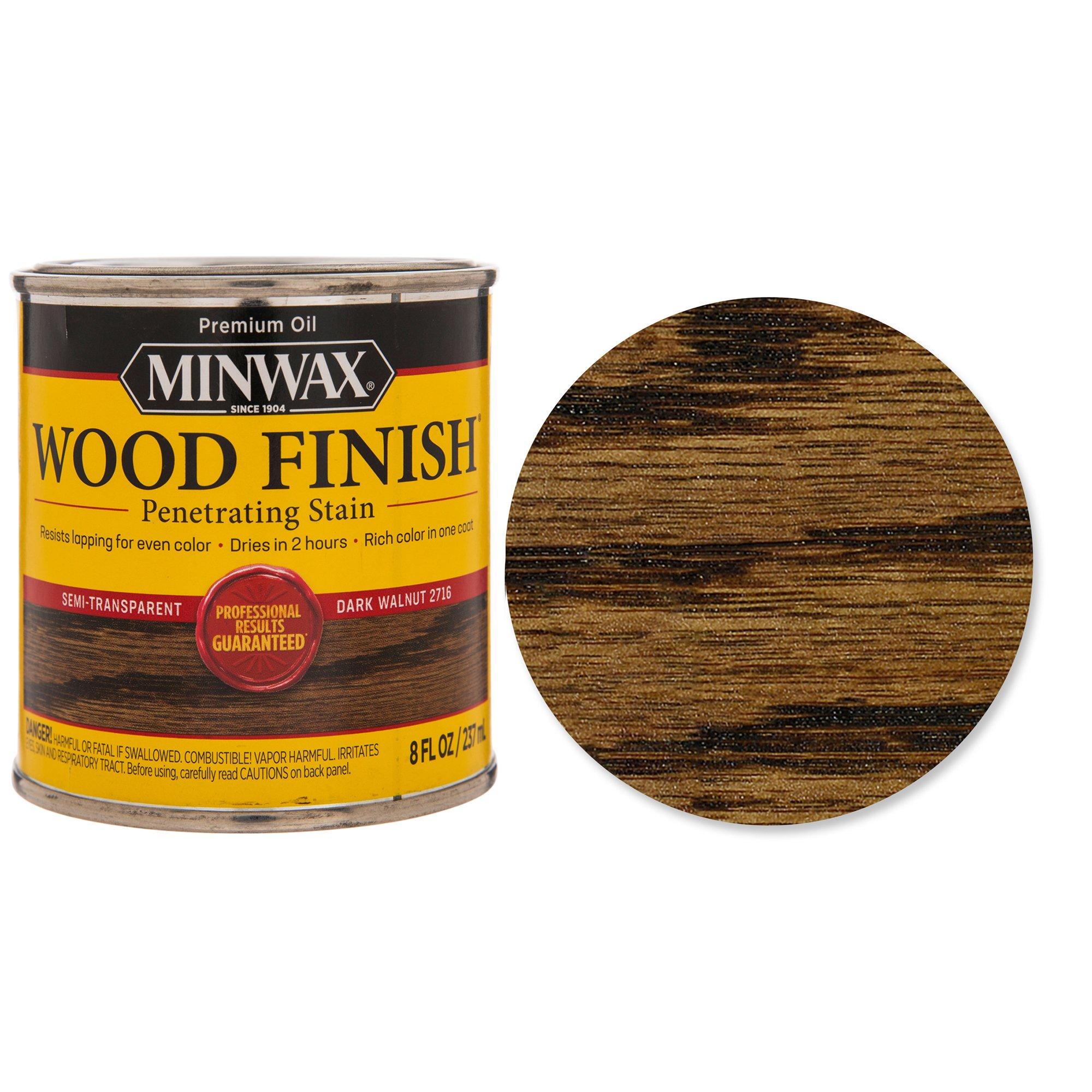 Minwax Dark Walnut Stain - 1/2 Pint