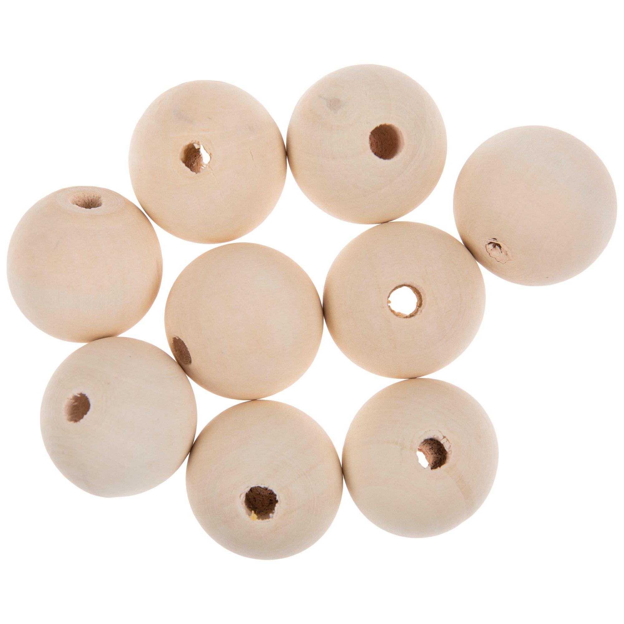 Round Wood Beads, Hobby Lobby